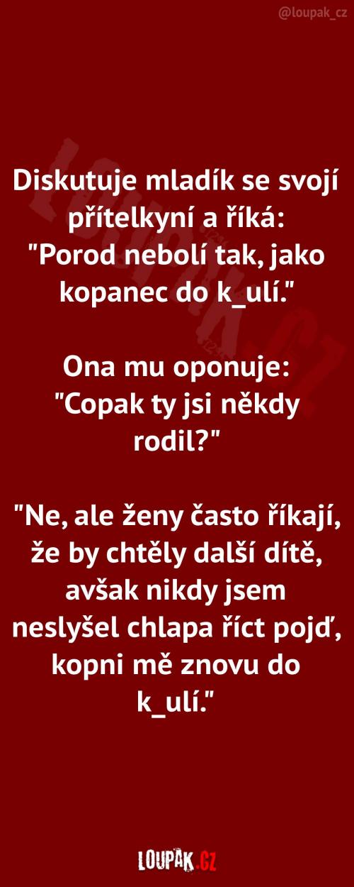 Proč kopanec bolí víc Proč kopanec bolí víc