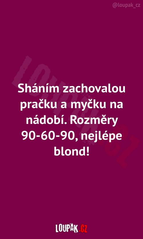 Sháním zachoval myčku na nádobí