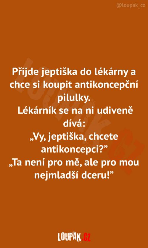 Antikoncepce pro jeptišku Antikoncepce pro jeptišku