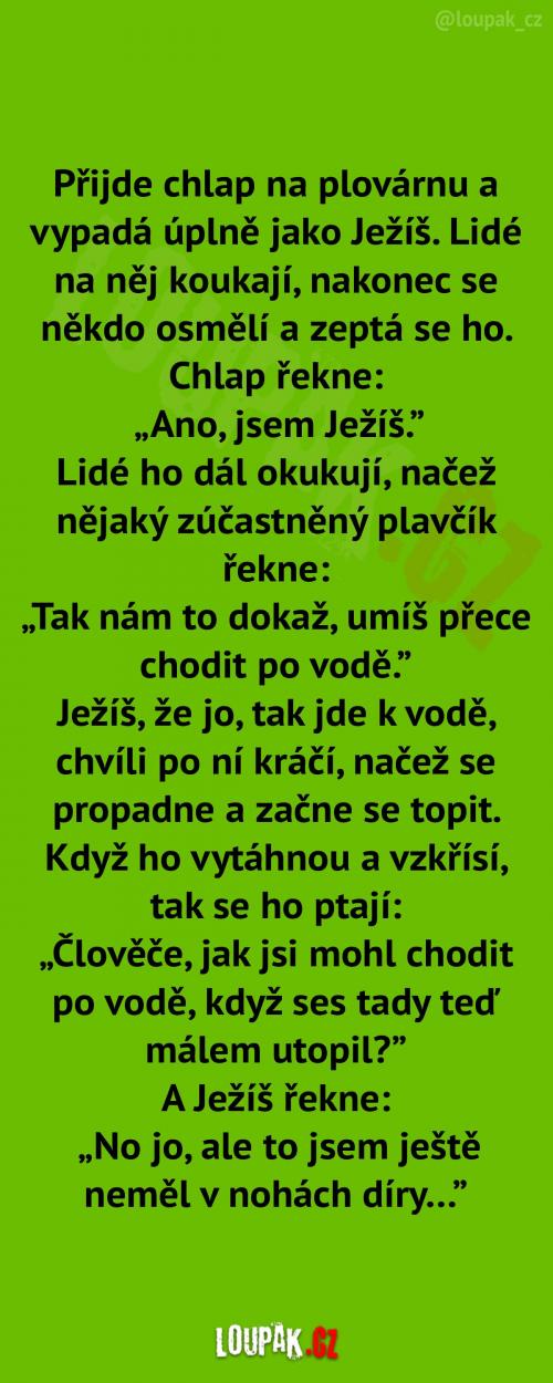 Chlap jako Ježíš na plovárně Chlap jako Ježíš na plovárně