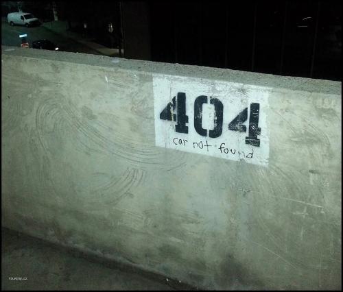 404 - auto nenalezeno 