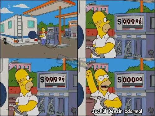 Homer tankuje