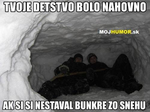  bunkry ze sněhu 