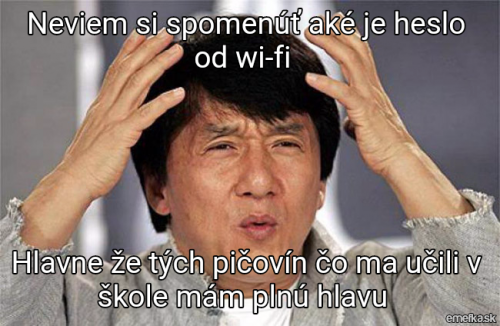  Nemůžu si vzpomenout na WiFI 