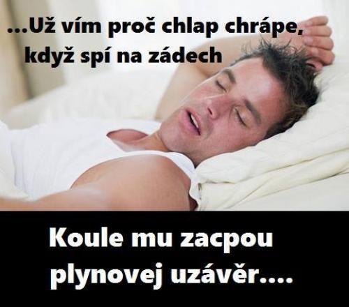  Proč chlap chrápe 