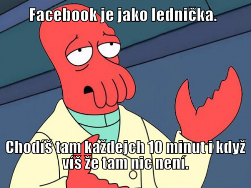  Facebook a lednička 