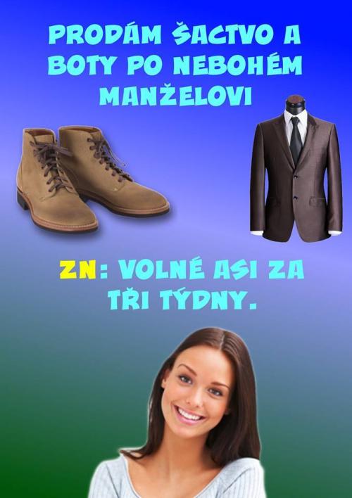  Prodám věci po manželovi 