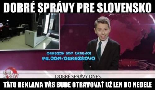  Dobré zprávy pro SLovensko 