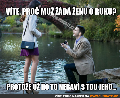  Víte, proč muž žádá ženu o ruku 