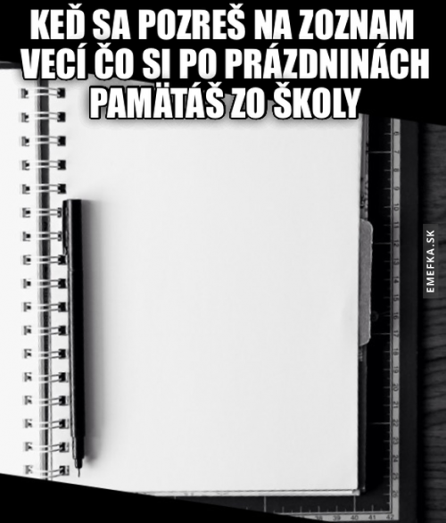 Po prázdninách