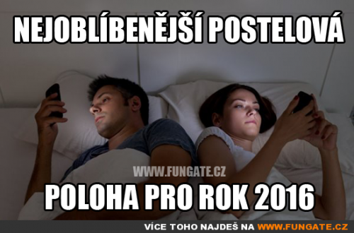  Nejoblíbenější postelové poloha 