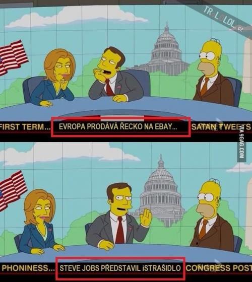  Zprávy v pozadí Simpsonů 