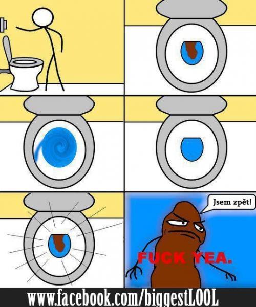 Na záchodě