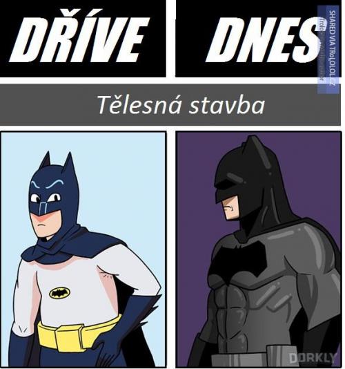  Batman dříve a dnes 