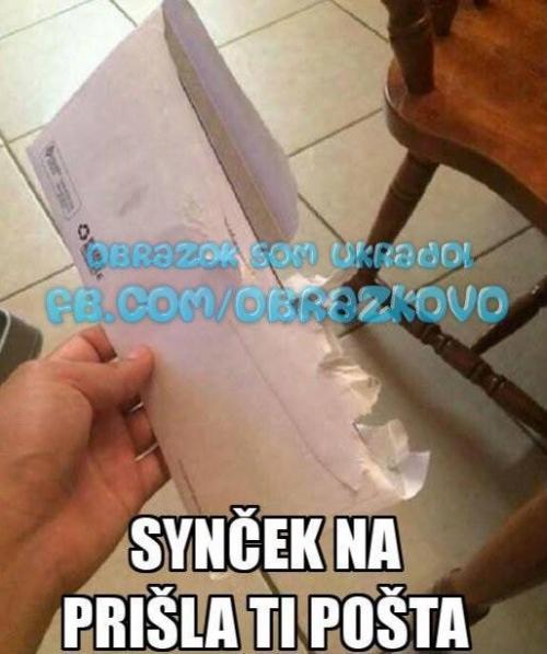  Synu, tady máš poštu 