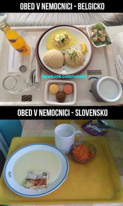 Oběd v nemocnici na Slovensku