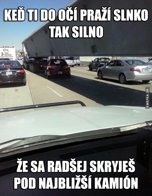 Když je slunečno a ty stojíš v koloně