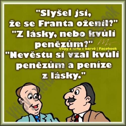 Franta se oženil