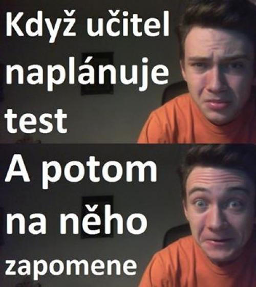  Zapomenutý test 