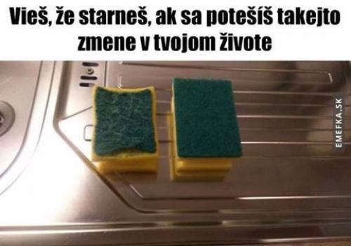 Víš, že stárneš když :D