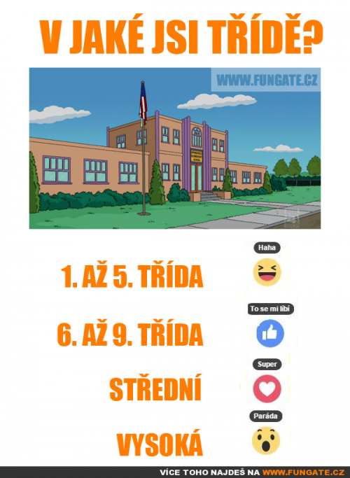  V jaké jsi v třídě 