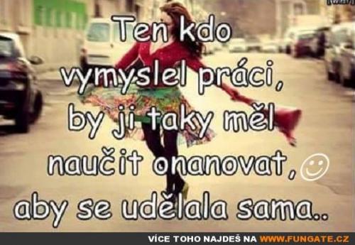  Ten kdo vymyslel práci, by ji taky 