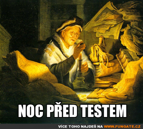  Noc před testem 