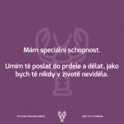  Speciální schopnost 