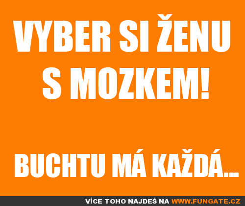  Vyber si ženu s mozkem! 