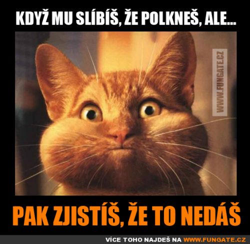  Když mu slíbíš, že polkneš, ale 