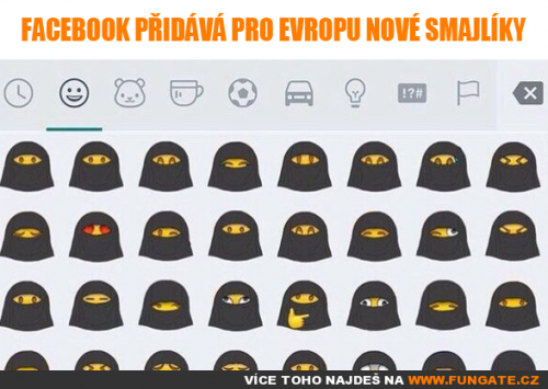  Facebook přidává pro Evropu nové smajlíky 
