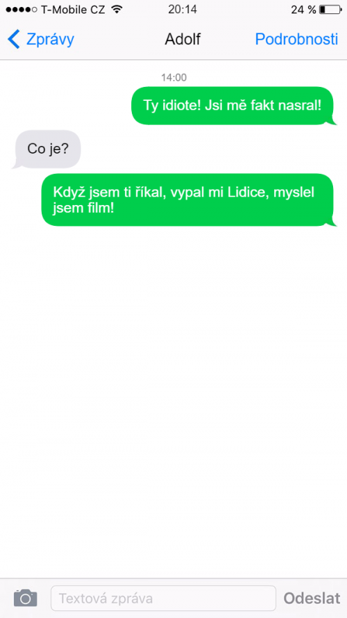 Vypal mi Lidice