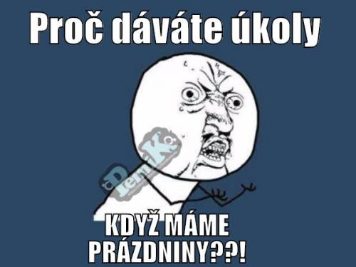 koly o prázdninách