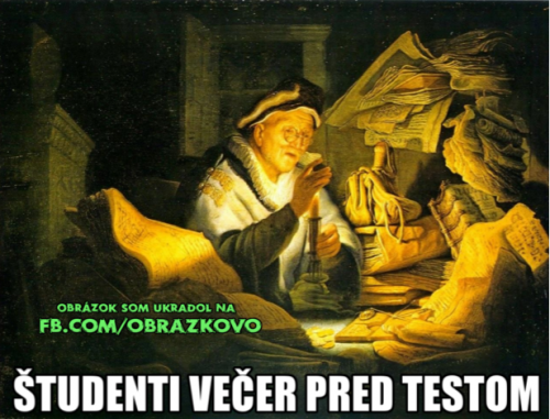  Večer před testem 