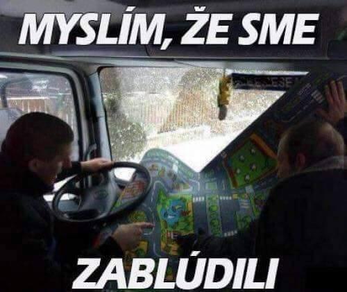 Zabloudili jsme