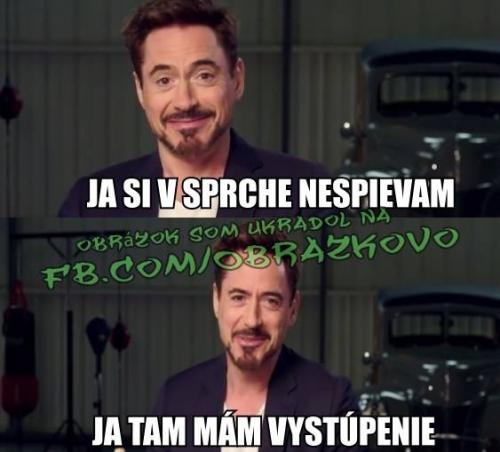 Já si ve sprše nezpívám!