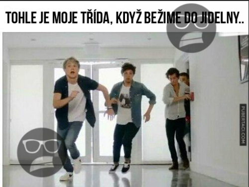 Když běžíme do jídelny