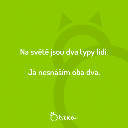  Dva typy lidí 