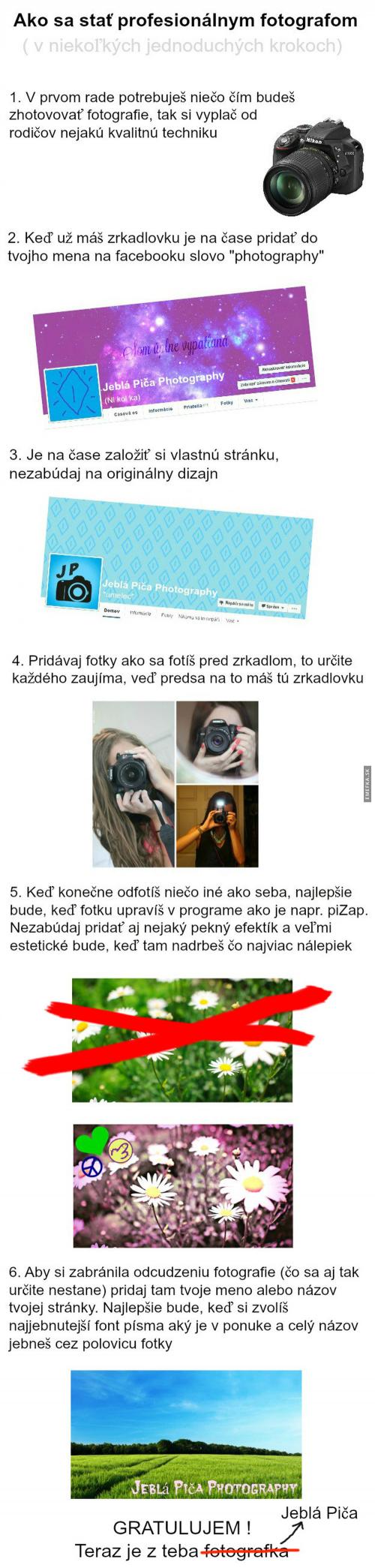  Jak se stát profesionálním fotografem 