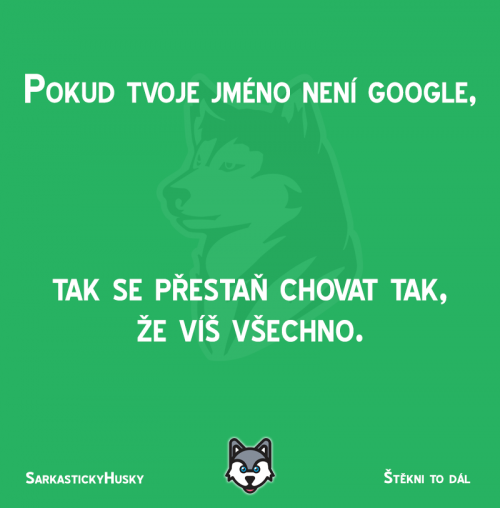 Označ věčného všeználka