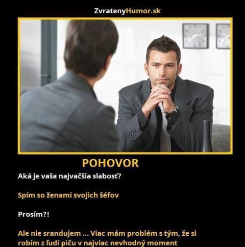 Na pohovoru :D