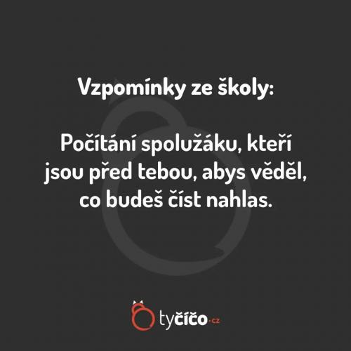  Vzpomínky ze školy 