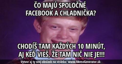 FB a lednička