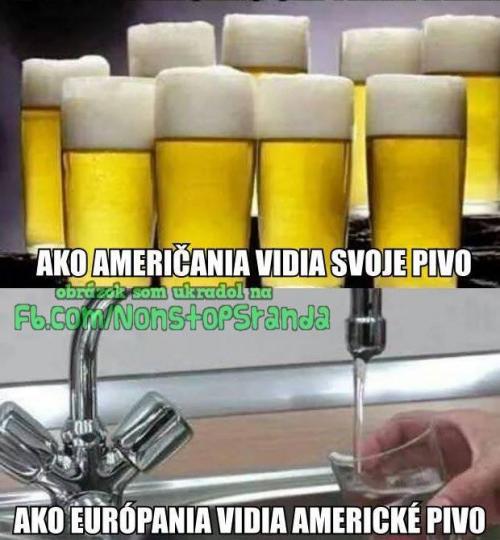  Jak Američané vidí své pivo vs. Jak Evropani vidí americké pivo 