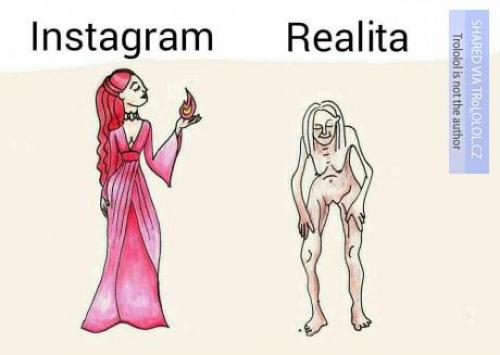  Instagram vs realita 