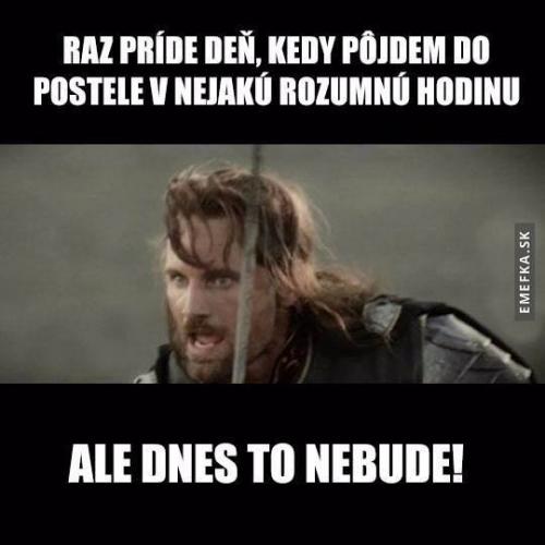  Jednou půjdu spát dřív 