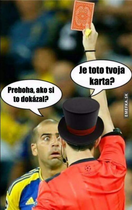 Je to tvoje karta?