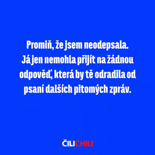  Promiň, že jsem neodepsala 