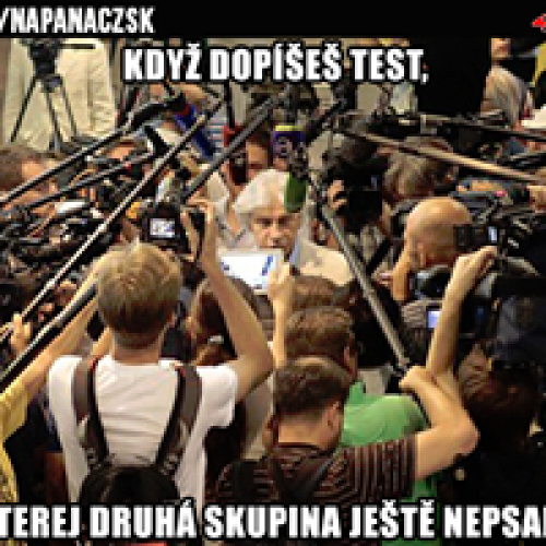  Když píšete test 