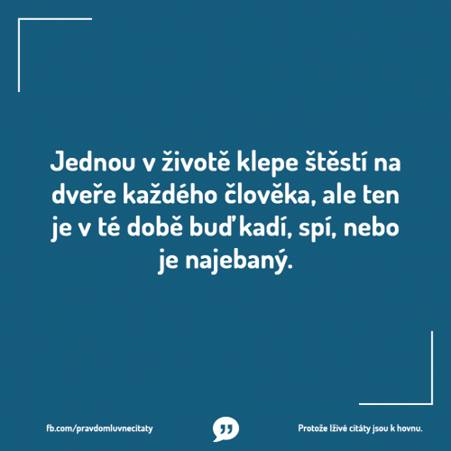  Štěstí klepe na dveře 